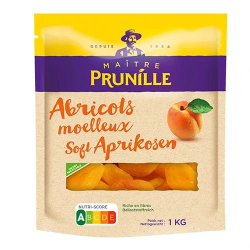 Abricots secs moelleux maître prunille 1kg - Atelier Gourmandise