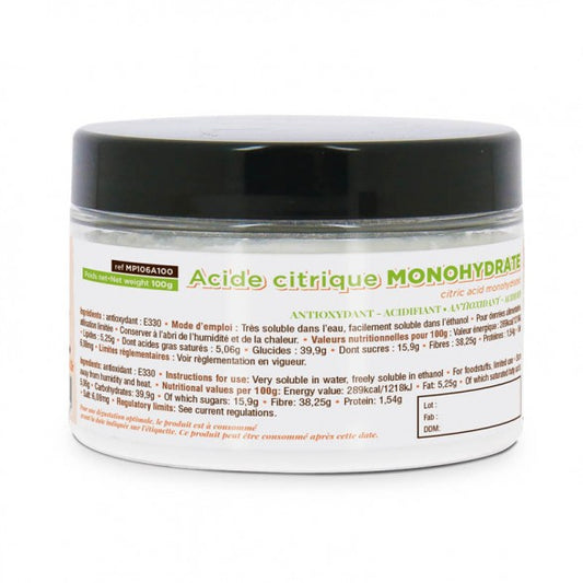 Acide Citrique Monohydrate Pot 150g