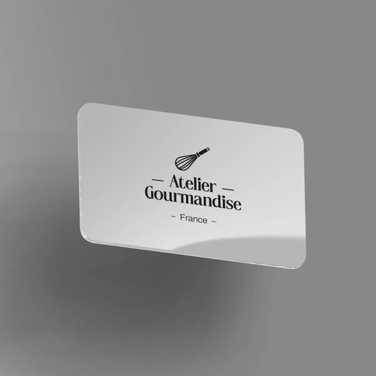 Carte - cadeau Atelier Gourmandise - Atelier Gourmandise