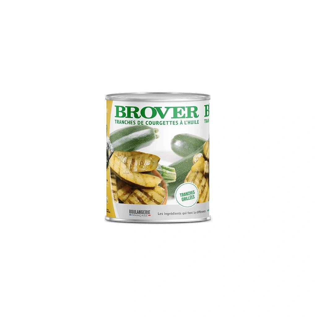 Courgettes Grillées en conserve 4/4 Brover - Atelier Gourmandise