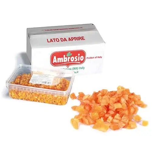 Cubes d'écorces d'oranges 6mm 1KG - Atelier Gourmandise