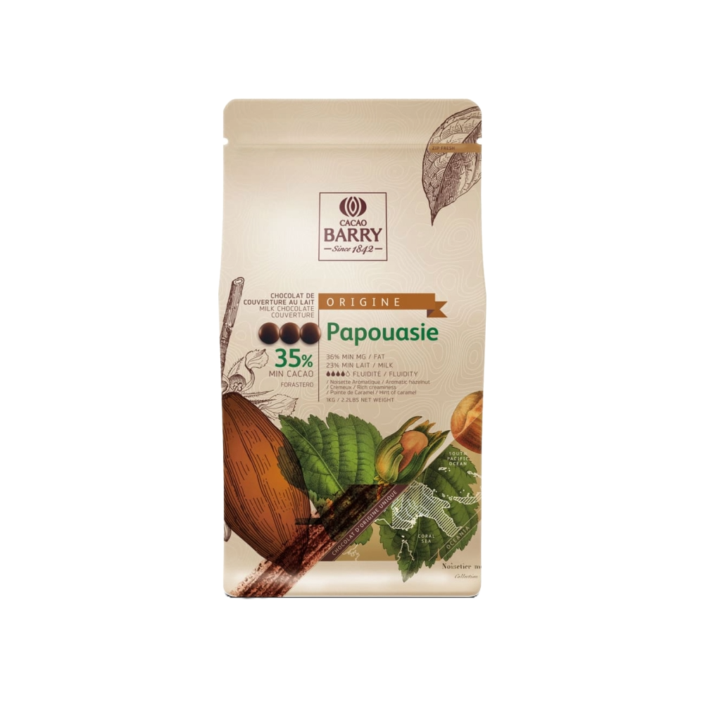 Pistoles chocolat lait Barry Papouasie 36% 1KG Barry Callebaut