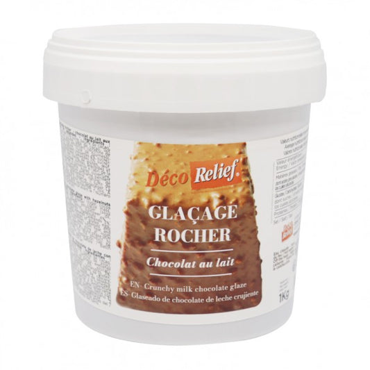 Glacage Rocher Lait 1kg Déco Relief