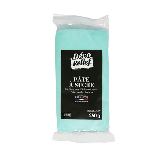 Pâte à Sucre Bleu Ciel 250g Déco Relief